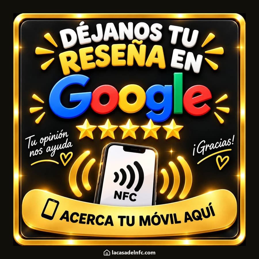 Déjanos tu reseña · borde oro