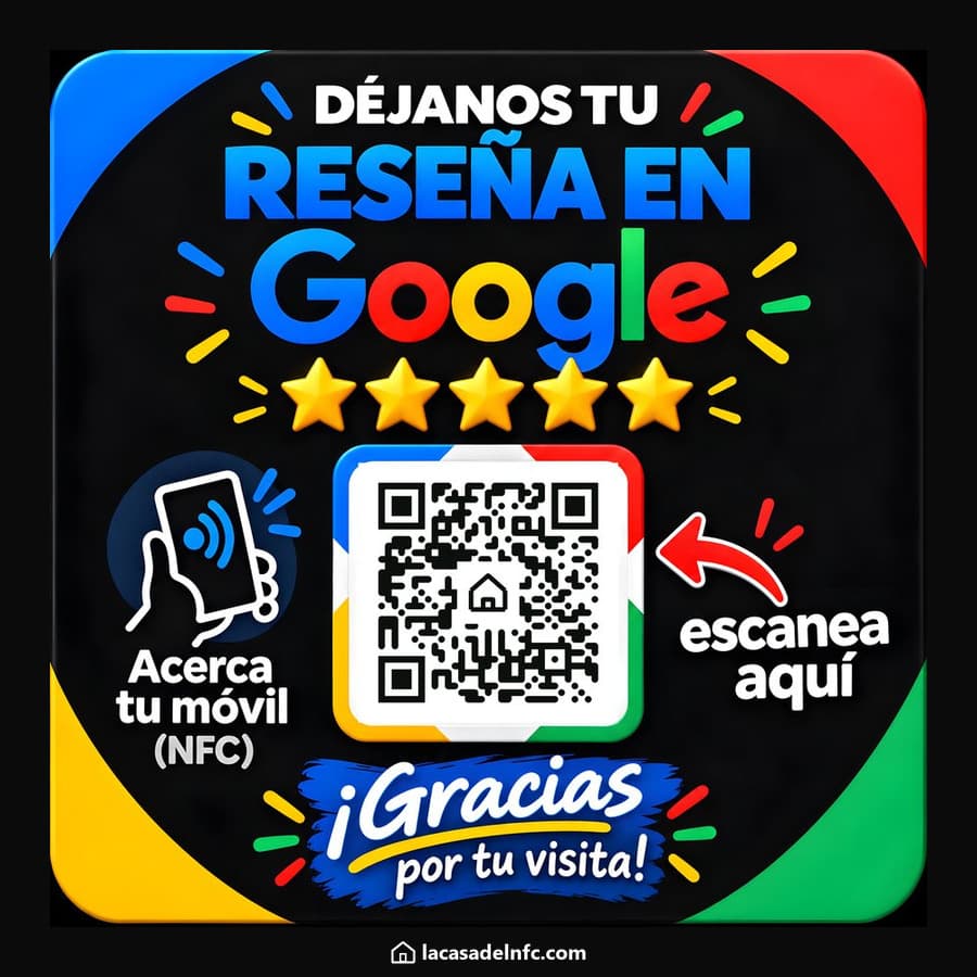 Reseña en Google · negro